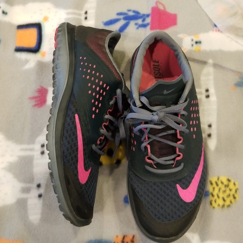Grey Nike shoes